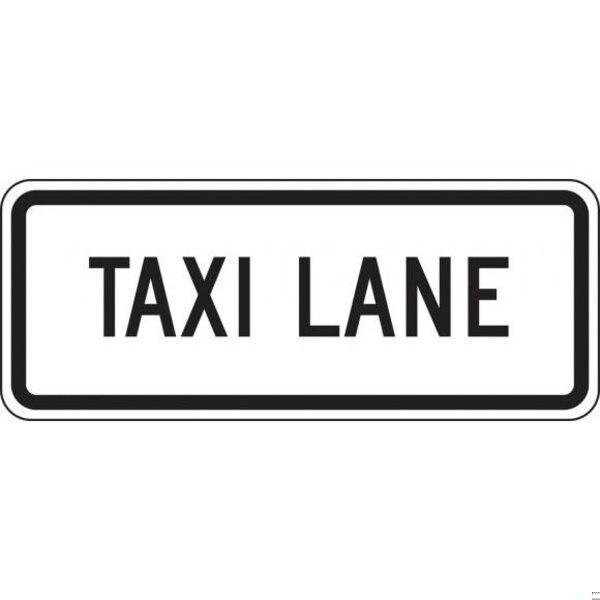 Accuform LANE GUIDANCE SIGN TAXI LANE 12 in X FRR646RA - main